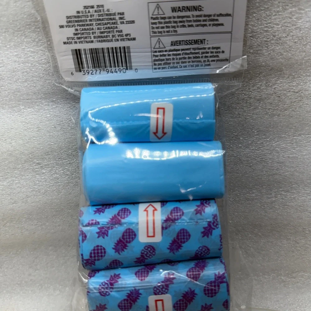 Greenbrier Dog Waste Bags - Blue and Purple